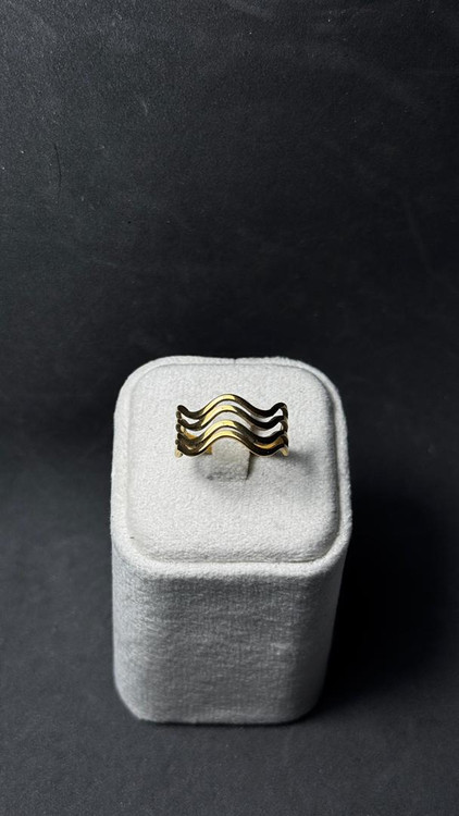 انگشتر استیل موج